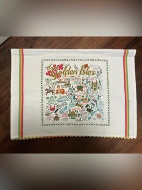 Georgia Golden Isles  Cotton Dish Tea Towel by Catstudio